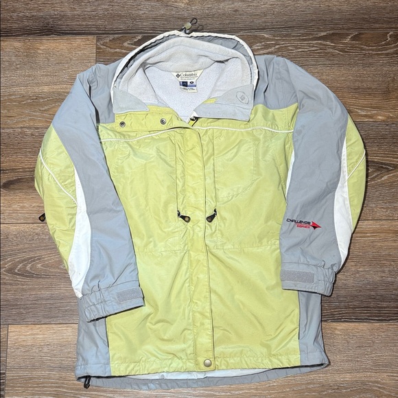 Columbia Light Green and Gray Outdoor Jacket - Picture 1 of 2